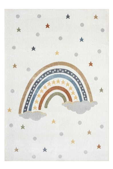 Konfor Bohem Kids Rainbow Modern Dokuma Çocuk Halısı - 5