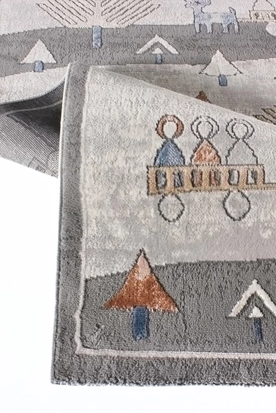 Konfor Kids 4583 Motto Modern Dokuma Çocuk Halısı - 2