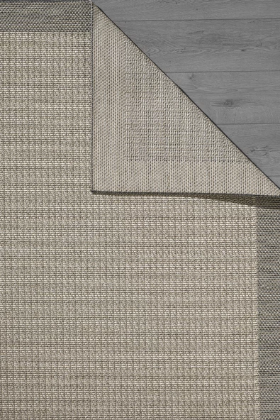 Konfor Sisalux 3091 Bej Jüt Tabanlı Modern Dokuma Kilim Sisal Hasır Halı - 5