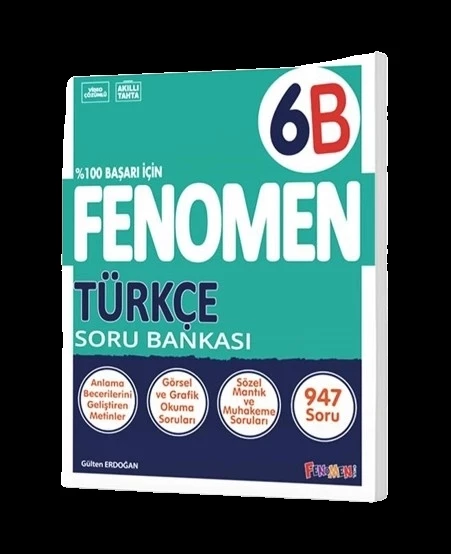 FENOMEN YAYINLARI 6 Türkçe B Soru Bankası ürün görseli