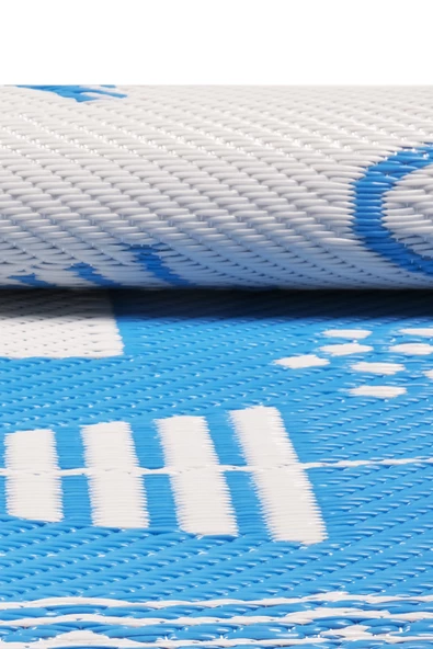 Savana 8808 Plaj Kamp Piknik Bahçe Halısı Balkon Teras Hasır Mat Savan Halı - 5