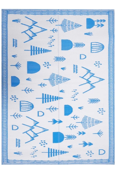 Savana 8808 Plaj Kamp Piknik Bahçe Halısı Balkon Teras Hasır Mat Savan Halı - 3