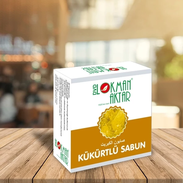 Doğal Kükürtlü Sabunu kutulu 1Adet, Lokman Aktar ürün görseli 1