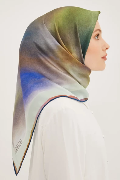 ARMİNE DJ SAF İPEK EŞARP 8927D (S)  (NOSTALJİ SURA) - 5