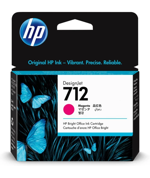 HP 3ED68A 712 29-ml Magenta DesignJet Cartridge