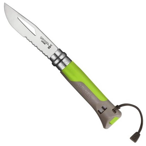 Opinel OP-001715 Inox 8 No Paslanmaz Çelik Çakı Yeşil