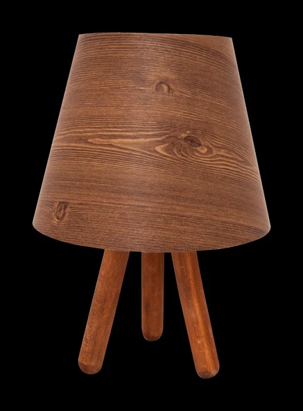 D-light Tripod Abajur Masa Lambası Ahşaplı - 2