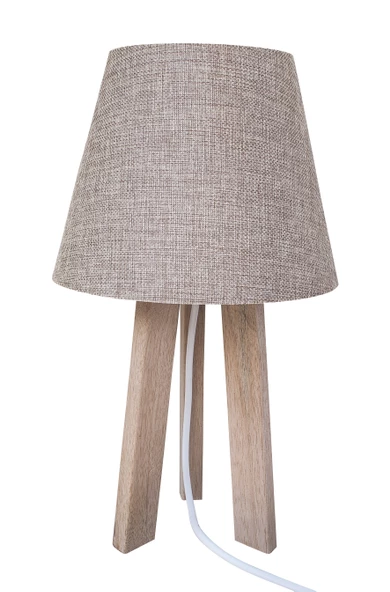 D-light Tripod Abajur Masa Lambası Kahverengi