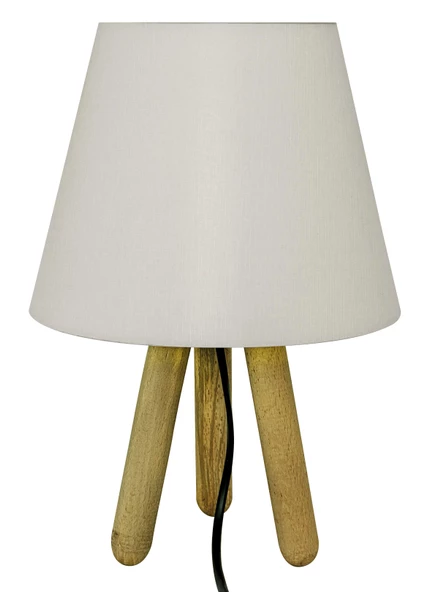 D-light Tripod Abajur Masa Lambası Krem