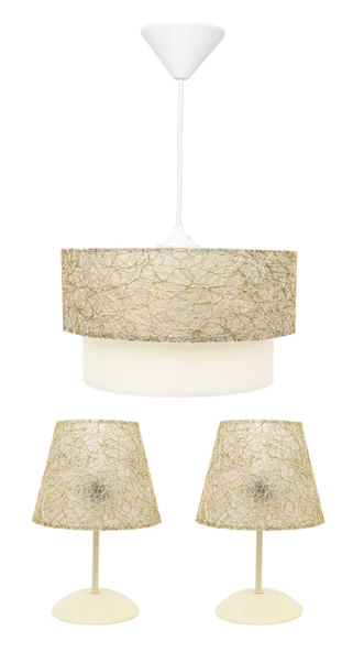 D-light Altın İpli Yatak Odası Abajur ve Avize Seti - 2