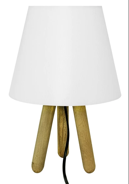 D-light Tripod Abajur Masa Lambası Beyaz