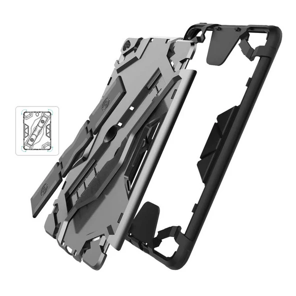 iPad Mini 5 Zore Defens Tablet Zırh Silikon Kılıf - 8