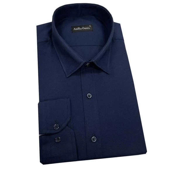 Atilla Özer Uzun Kol Slim Fit Erkek Gömlek-6851 - 2