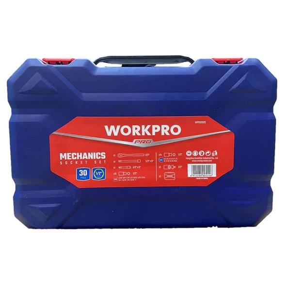 Workpro Wp202525 30 Parça 1/2’’ Cr-V Metrik/İnç Profesyonel Lokma Takımı - 7