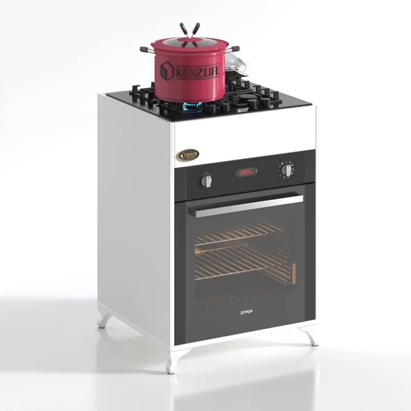 Kenzlife ankastre modülü kabini hafniyum byz fırın ocak dolabı ayaklı üstten - 2