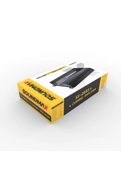 Soundmax SX-2850.4 2024 Yeni Seri 4 Kanal Oto Amfi 4ohm 4x60RMS-2ohm 4x90RMS - 2