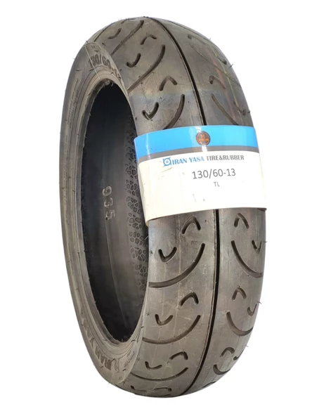 Yasa Motosiklet Yol Lastiği 130/60-13 Tubeless (İÇ LASTİKSİZ)tl Ön/arka