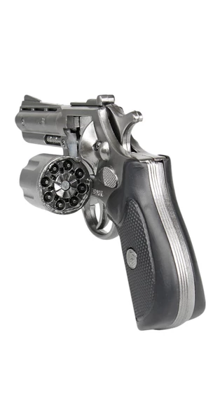 Gonher Metal Revolver 8'li: Kapsül Patlatan Gerçekçi Oyuncak Silah - 2