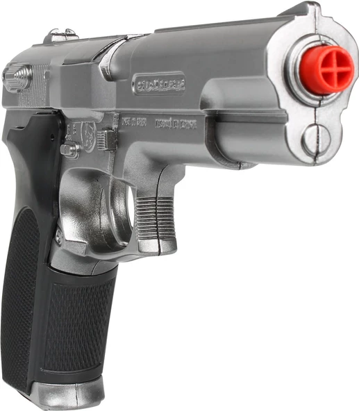 Gonher Metal Revolver 8'li: Kapsül Patlatan Gerçekçi Oyuncak Silah Metalik Gri - 3