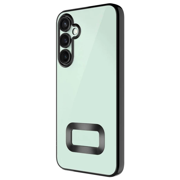 Samsung Galaxy S24 Kılıf Kamera Korumalı Logo Gösteren Omega Kapak - 8