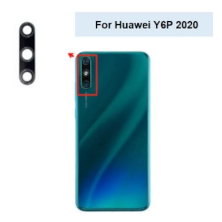 Huawei Y6 Pro 2020 Arka Kamera Camı (Çıtasız Sadece Cam)