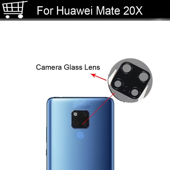 Huawei Mate 20X Arka Kamera Camı (Çıtasız Sadece Cam)