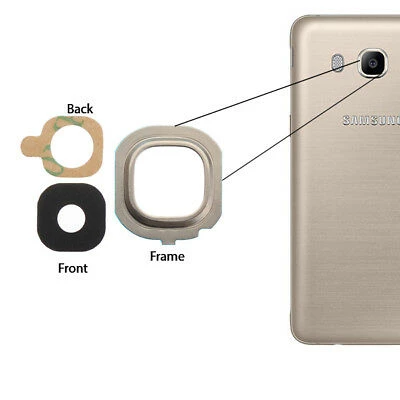 Samsung J510 J5 2016 Arka Kamera Camı ( Çıtasız Sadece Cam)