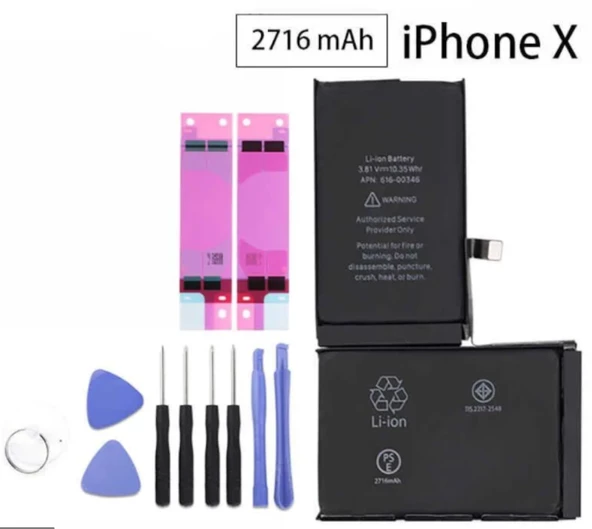 Apple iphone X Batarya Pil Değişim Seti - 1
