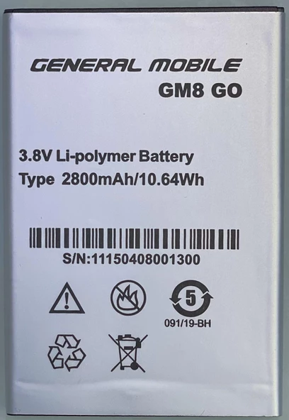 General Mobile Gm8 Go Batarya Pil - 1