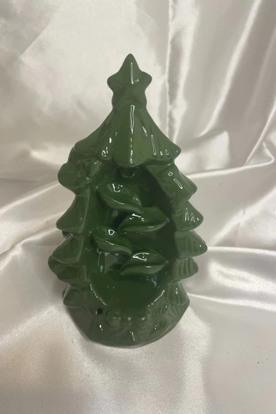 Geri Akış Tütsülük Ters Akış Şelale Kaliteli Seramik Yeşil Çam Ağacı Çift Taraflı - Resim 4