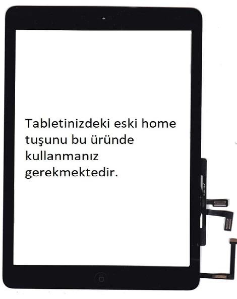 Apple Ipad A1822 Dokunmatik Home Tuşsuz 5. Nesil