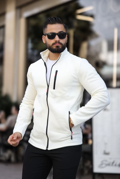 Erkek  Polar Standart Tam Fermuarlı 3 Cepli Erkek Polar - 7