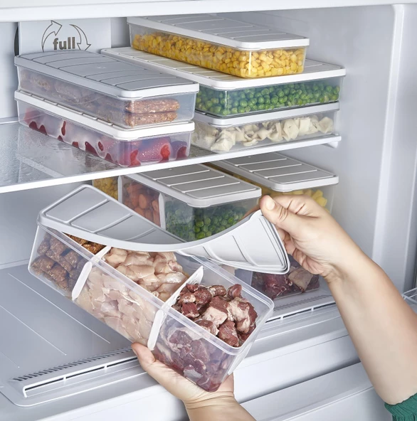 Selka Nora 2 Adet 2 Lt. Bölmeli Saklama Kabı - 3