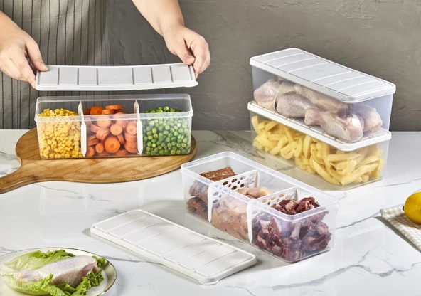 Selka Nora 2 Adet 2 Lt. Bölmeli Saklama Kabı - 2