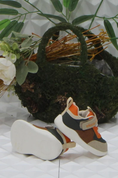 Vicco 346.E23K.379 Haki İlk Adım Anatomik Erkek Çocuk Ayakkabı - Resim 5