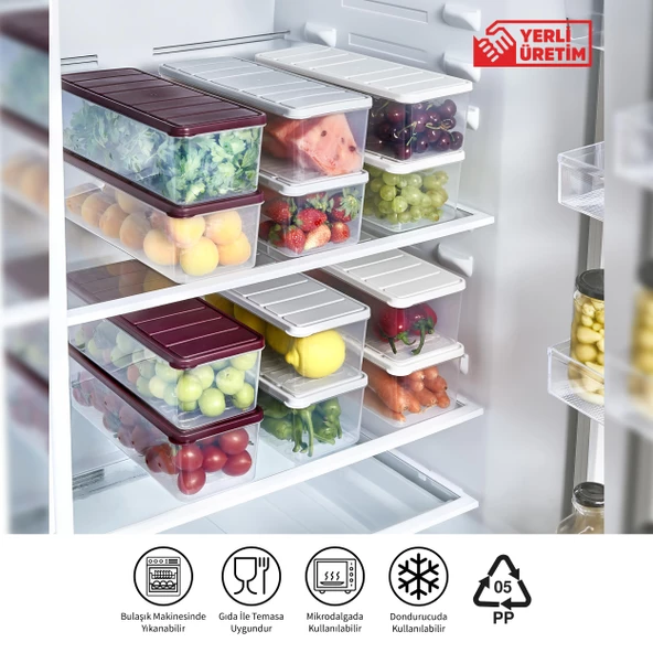 Selka Nora 4 Adet 2 Lt. Saklama Kabı - 3