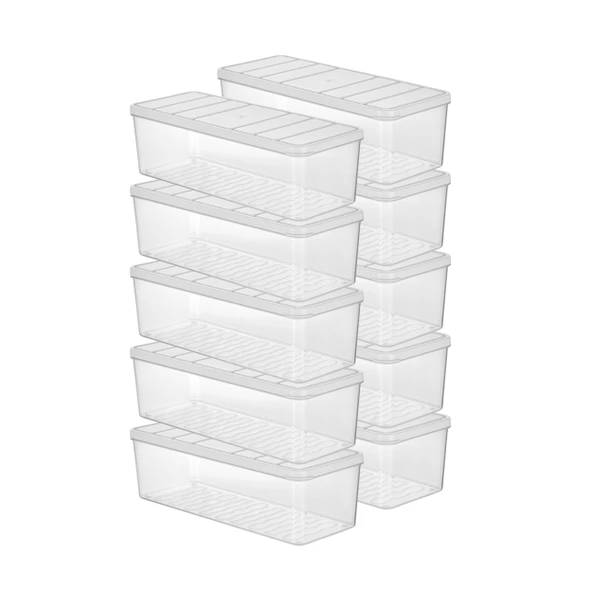 Selka Nora 10 Adet 2 Lt. Saklama Kabı - 2