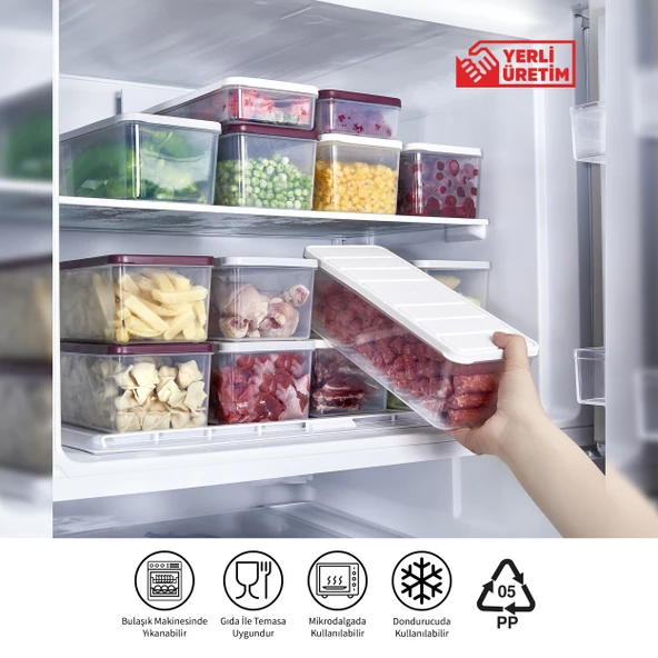 Selka Nora 10 Adet 2 Lt. Saklama Kabı - 8