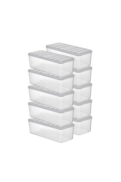 Selka Nora 10 Adet 2 Lt. Saklama Kabı - 4