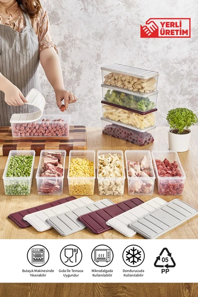 Selka Nora 10 Adet 2 Lt. Saklama Kabı - 10