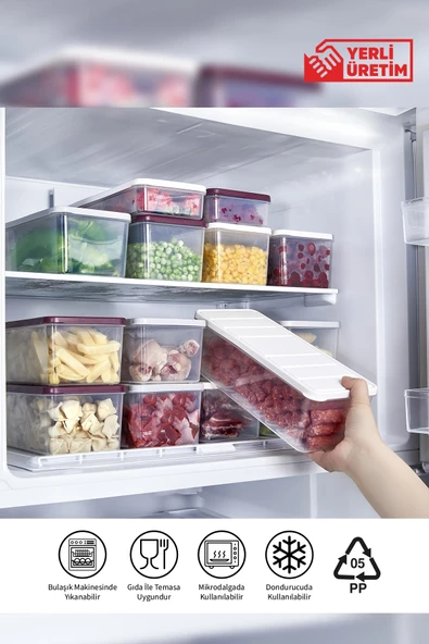 Selka Nora 6 Adet 2 Lt. Saklama Kabı - 8