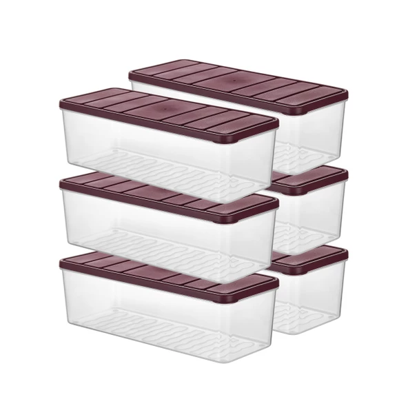 Selka Nora 6 Adet 2 Lt. Saklama Kabı - 3