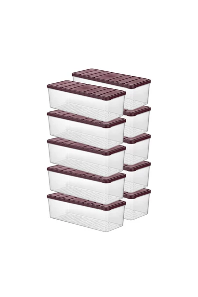 Selka Nora 10 Adet 2 Lt. Saklama Kabı - 6