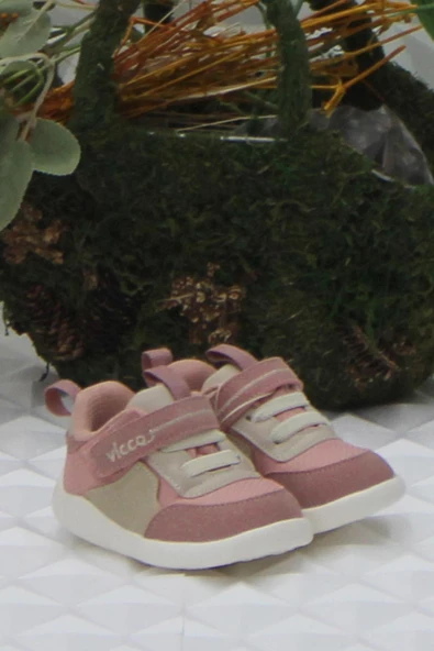 Vicco 346.E23K.379 Pudra İlk Adım Anatomik Kız Çocuk Ayakkabı - Resim 2