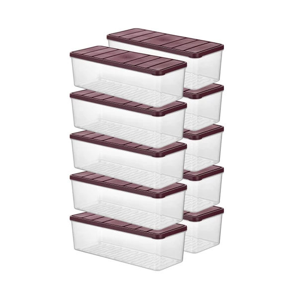 Selka Nora 10 Adet 2 Lt. Saklama Kabı - 3