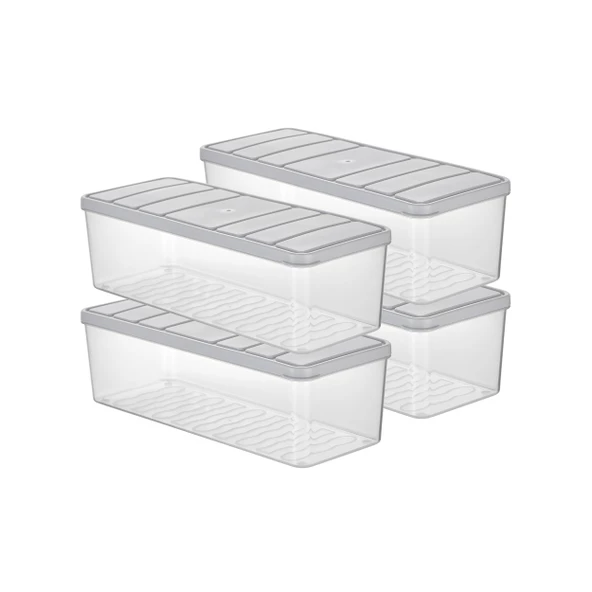 Selka Nora 4 Adet 2 Lt. Saklama Kabı - 7