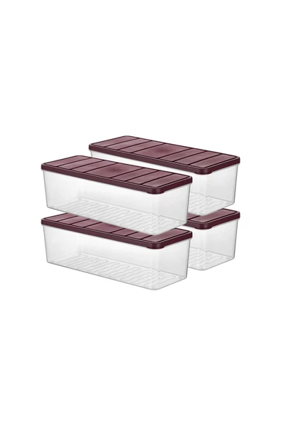 Selka Nora 4 Adet 2 Lt. Saklama Kabı - 12