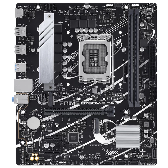 ASUS PRIME B760M-R D4 INTEL B760 SOKET 1700 DDR4 - 3
