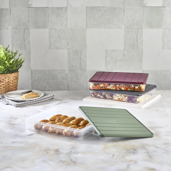 Selka Nora 4 Adet 1 Lt. Saklama Kabı - 9