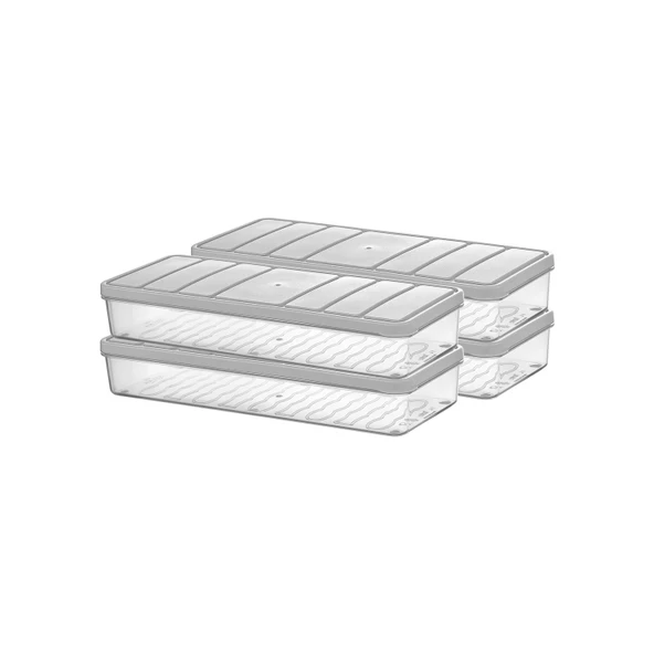 Selka Nora 4 Adet 1 Lt. Saklama Kabı - 12